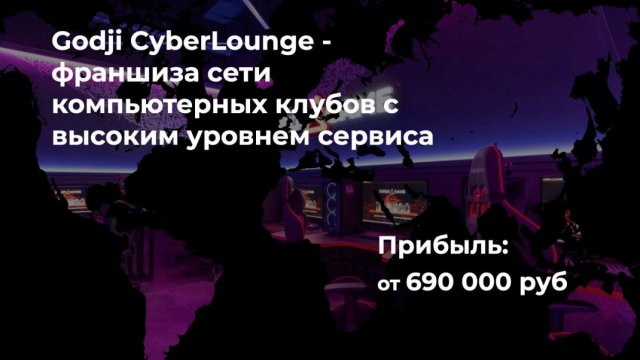 Франшиза GODJI GAME CyberLounge