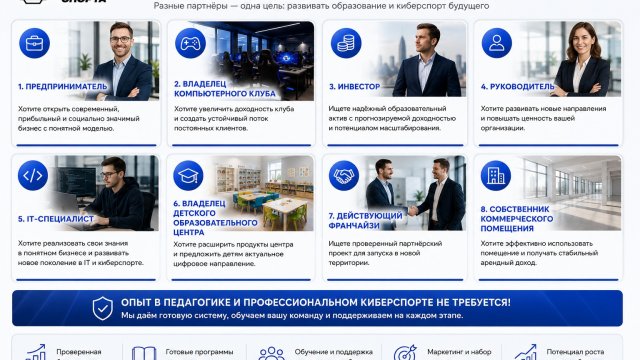 Франшиза Академия киберспорта инфографика