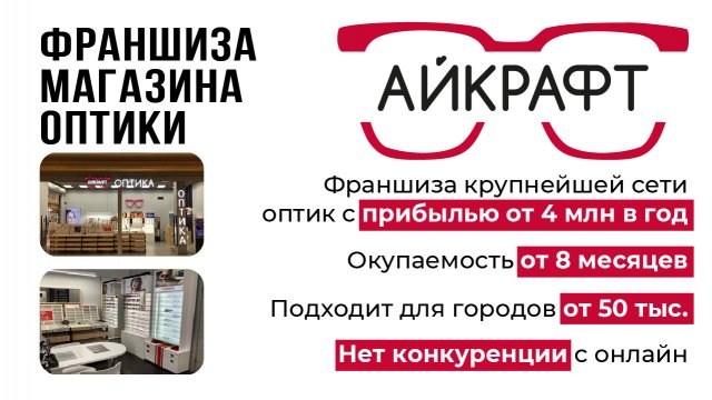 Франшиза Айкрафт Оптика