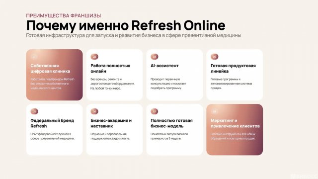 Франшиза Refresh Online