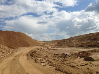 Участок месторождения песчано-гравийной смеси