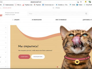 Интернет-магазин товаров для кошек