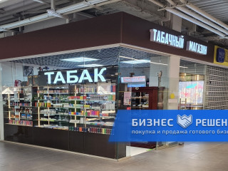 Табачный магазин в крупном ТЦ рядом с метро