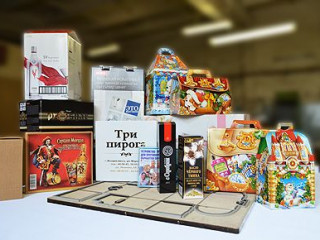 Производство упаковки из кашированного гофрокартона, просто картона и других упаковочных и рекламных изделий.