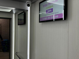 Реклама в лифтах на мониторах