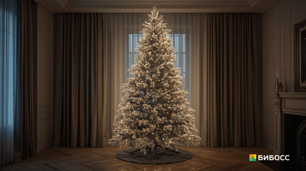 гирлянда роса для ёлки