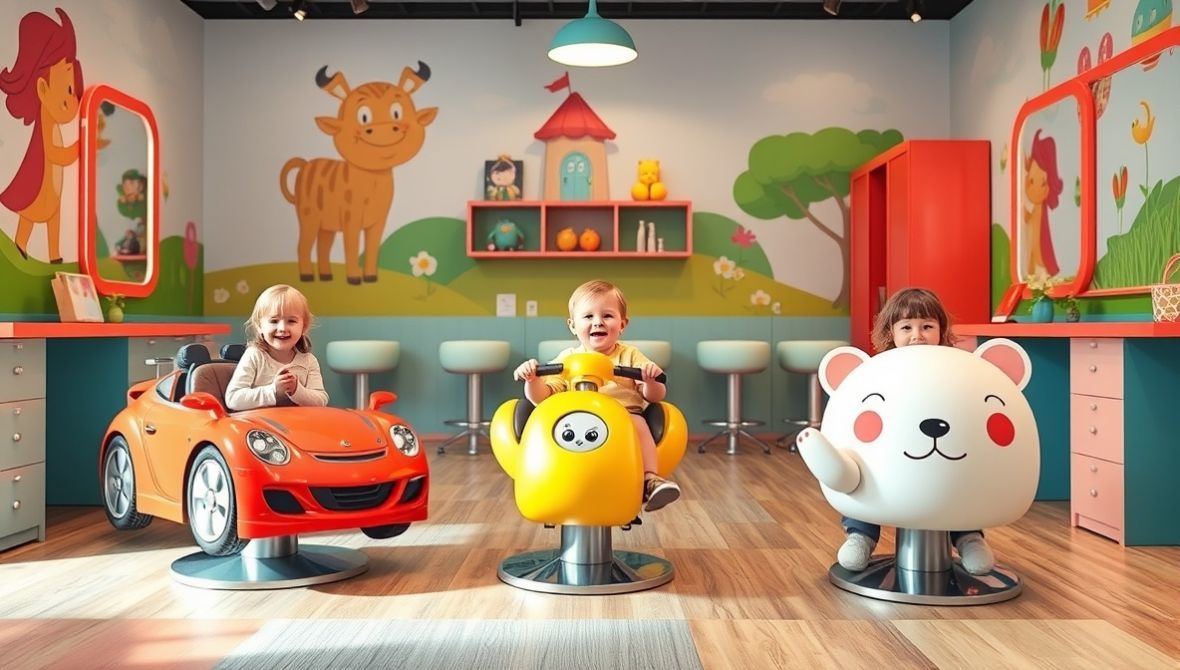 кресла для детской парикмахерской