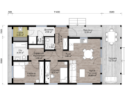 LesBarn-75 | Стиль барнхаус | Площадь 75м2 | Средняя доходность: 210-300 тыс.руб./мес | Цена: 11 730 000 руб.