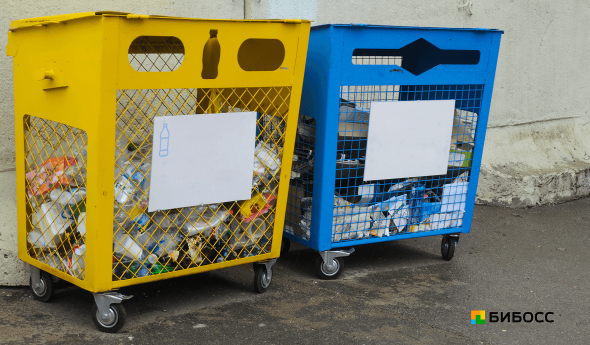 площадка для раздельного сбора мусора