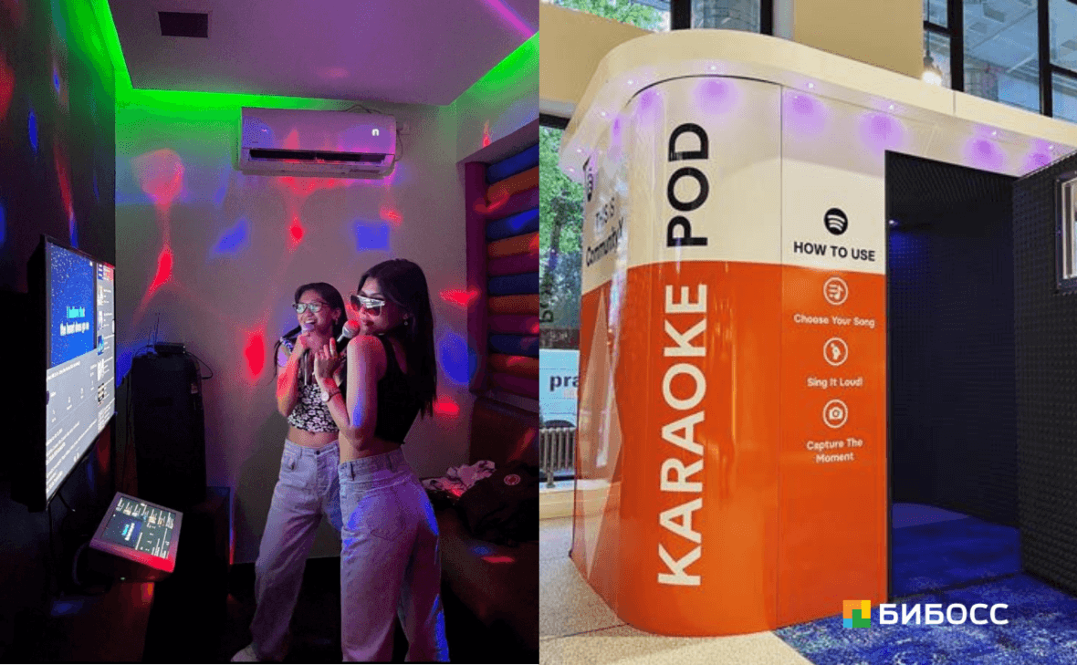 караоке-боксы снаружи и внутри