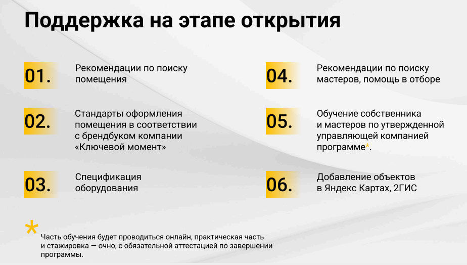 франшиза ключевой момент