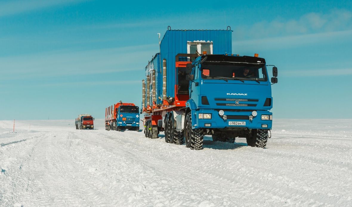 Перевозка грузов на месторождения газа и нефти
