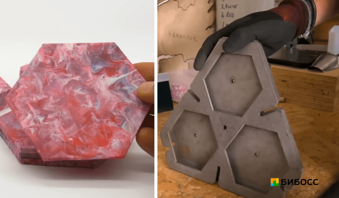 декоративная плитка из переработанного пластика