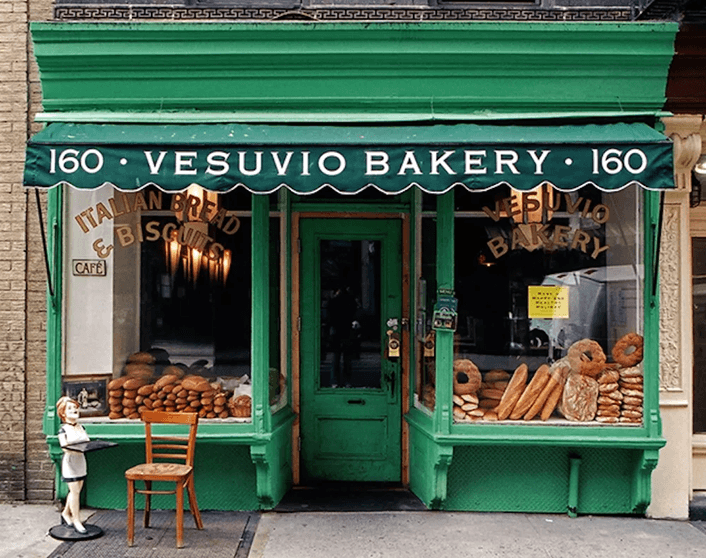 Фасад мини-пекарни Vesuvio Bakery