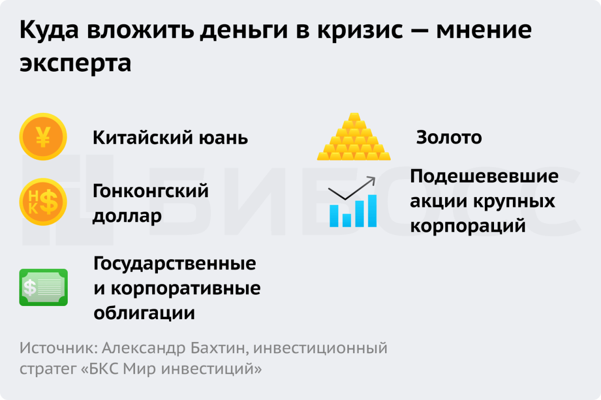 Куда вложить деньги в кризис - мнение эксперта