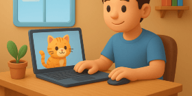 Производство коротких видеороликов с AI-котами