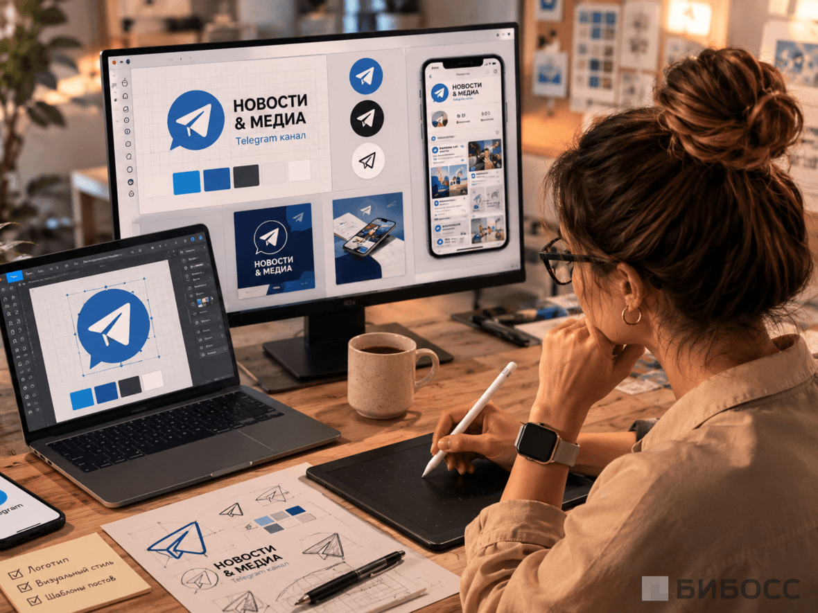 Дизайн Telegram-канала, привлечение на аутсорс
