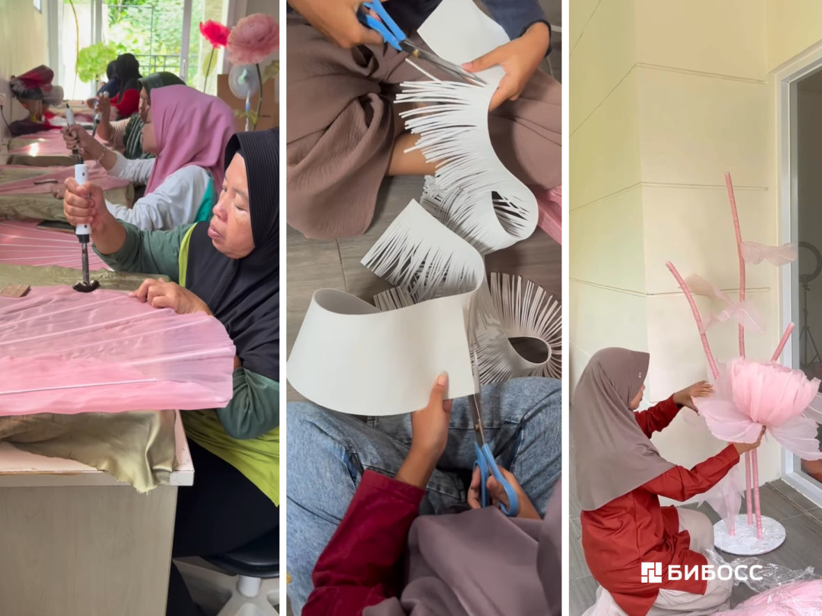 создание гигантских цветов