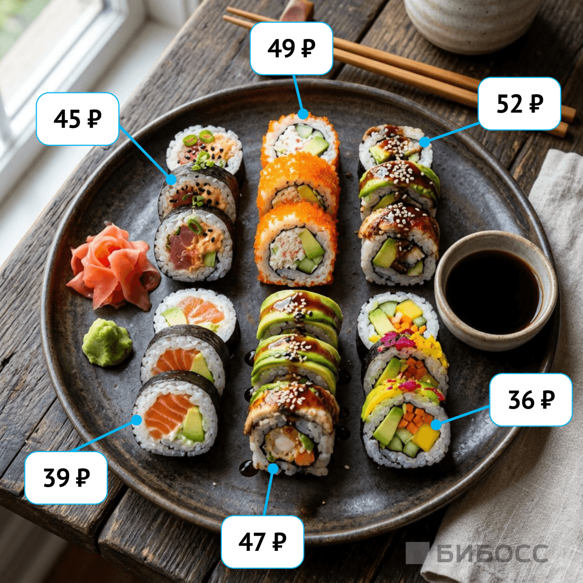  поштучная продажа суши и роллов как бизнес