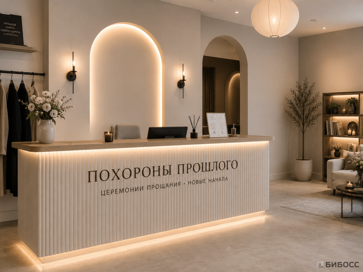 Как выглядит помещение сервиса похорон прошлого