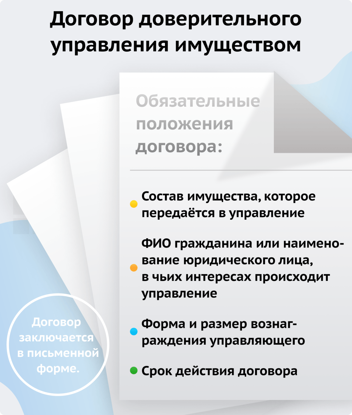 Договор доверительного управления имуществом