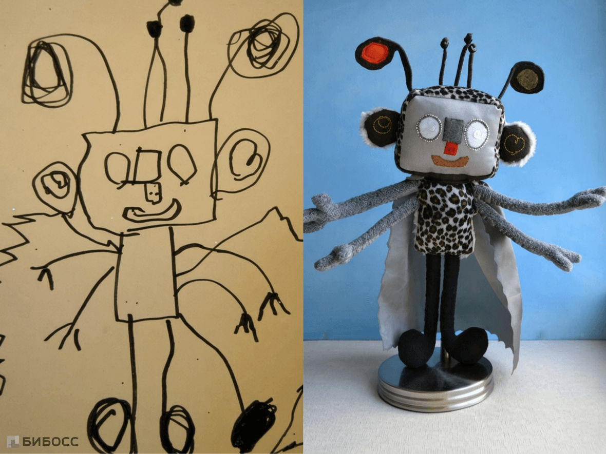 Игрушки по детским рисункам