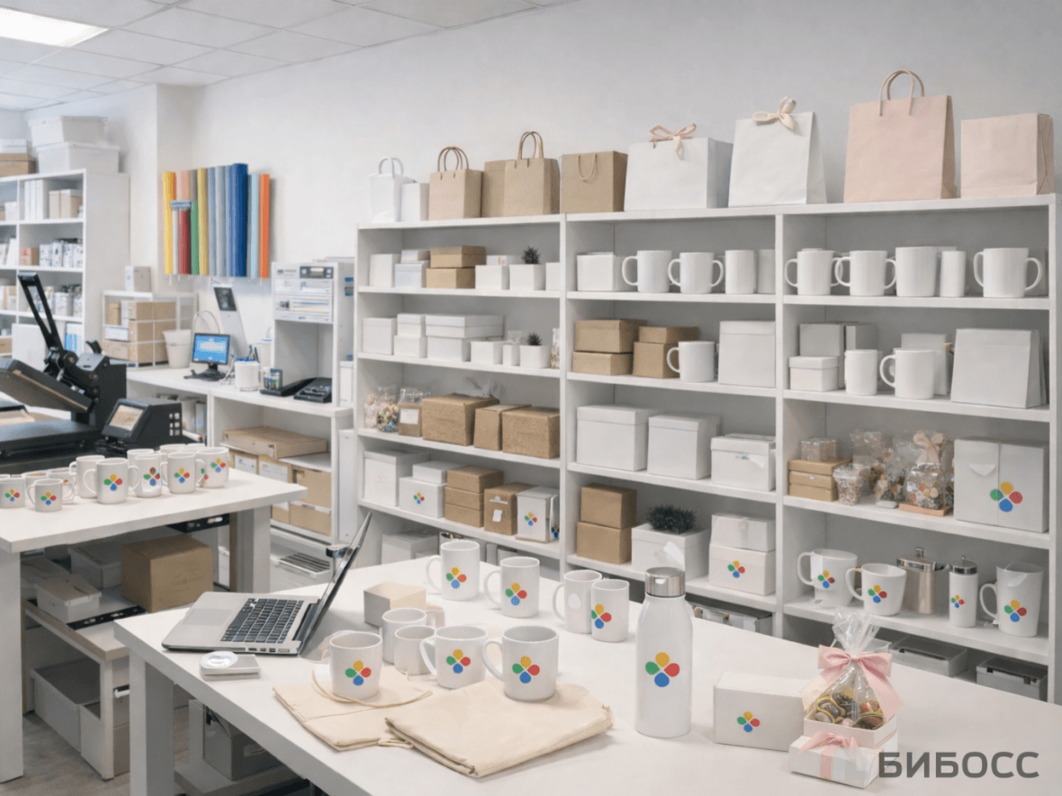 Проектная студия создания корпоративных подарков, склад и сборка заказов