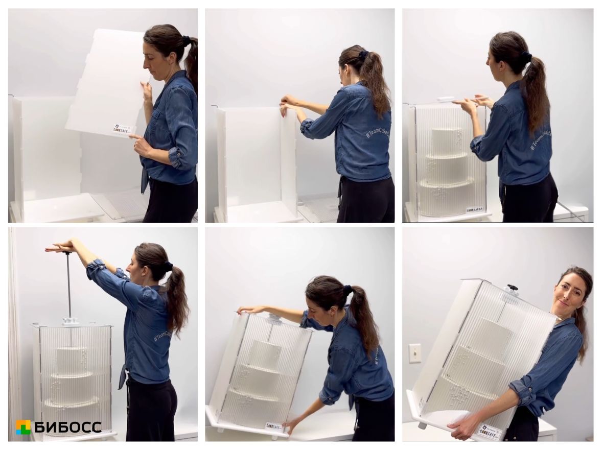 использование боксов для транспортировки тортов