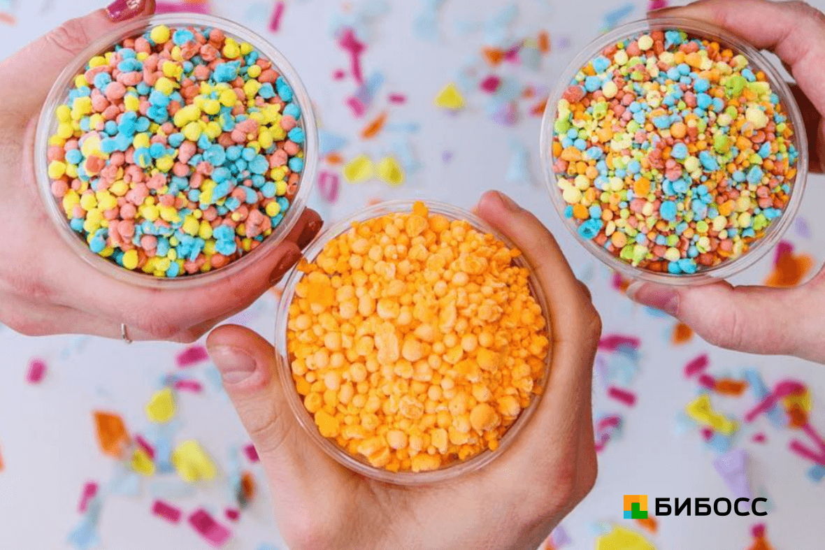 гранулированное мороженое разных вкусов