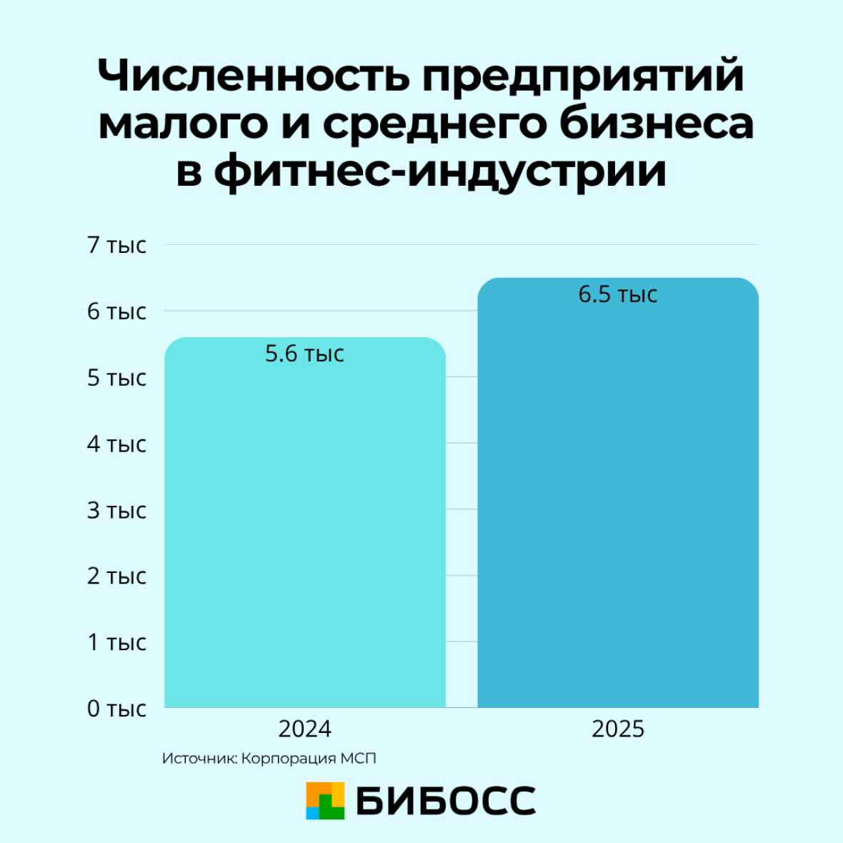 численность предприятий малого и среднего бизнеса в фитнес индустрии