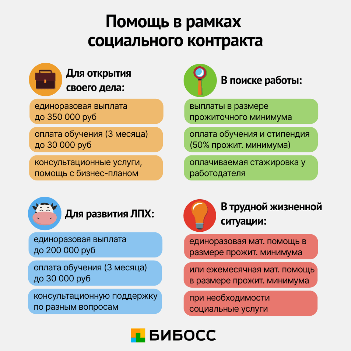 помощь в рамках социального контракта