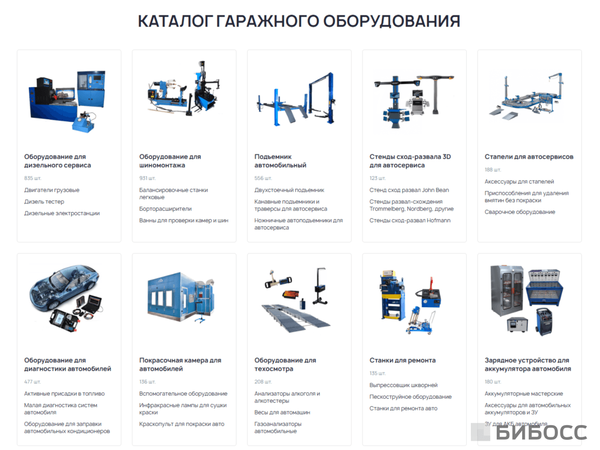 Закупка оборудования для автосервиса