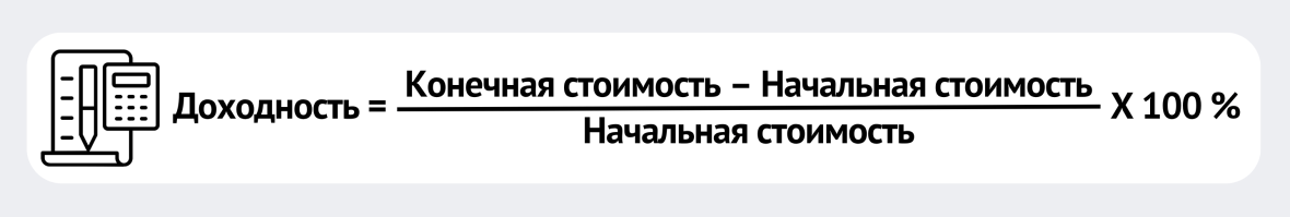 Формула доходности